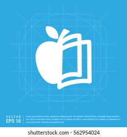 Book and apple icon
