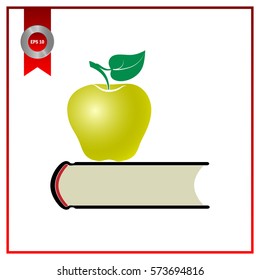 book with apple icon