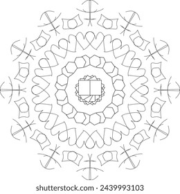 Diseño de arte del libro mandala principiantes
