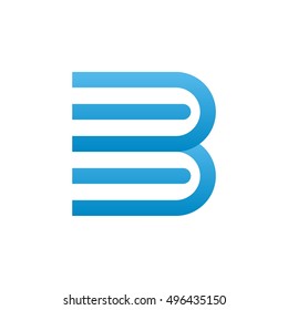 Book or B initial logo