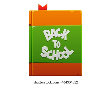 book back to school brown and green