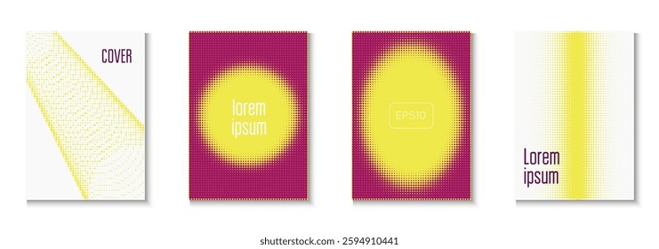 Book Background Set. Future Concept In Minimal Layout. Young Hipster Design On Annual Page. Line Flyer. Minimalist Business Pattern. Geometric Abstract Texture. Trendy Book Background