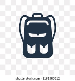 Book Bag with Pockets vector icon isolated on transparent background, Book Bag with Pockets transparency concept can be used web and mobile