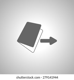 book bank with arrow