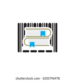 Book Barcode Logo Icon Design