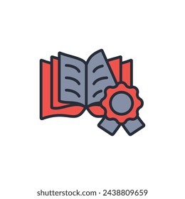 book best seller icon. vector.Editable stroke.linear style sign for use web design,logo.Symbol illustration.