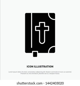 Book, Bible, Easter, Holiday solid Glyph Icon vector