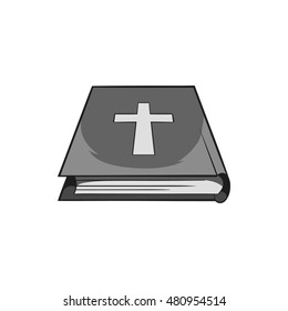 Book of the Bible icon in black monochrome style isolated on white background. Books and religion symbol vector illustration