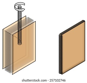 Book Binding Technique: Spiral Bound.