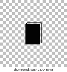 Book. Black flat icon on a transparent background. Pictogram for your project