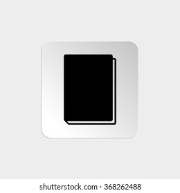 Book  - black vector icon