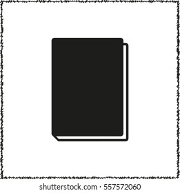 Book -  black vector icon