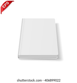 book blank cover, vector mock up book, isolated mockup book