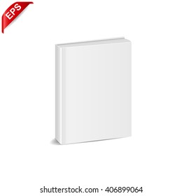 book blank cover, vector mock up book, isolated mockup book