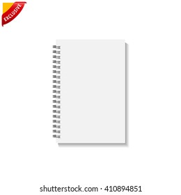 book blank cover, vector mock up book, isolated mockup book