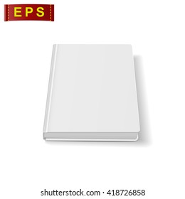 book blank cover, vector mock up book, isolated mockup book