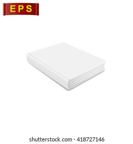 book blank cover, vector mock up book, isolated mockup book
