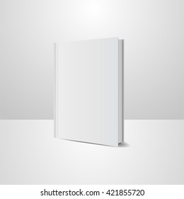 book blank cover, vector mock up book, isolated mockup book