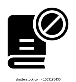 book block vector glyphs icon