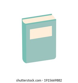 book with a blue cover vector illustration design