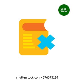 Book with blue cross