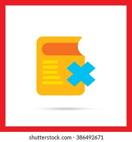 Book with blue cross