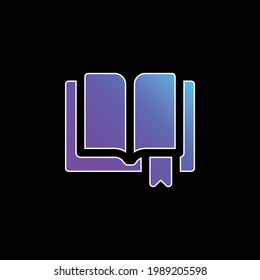 Book blue gradient vector icon