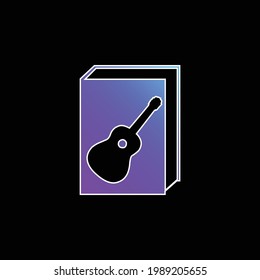 Book blue gradient vector icon