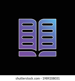 Book blue gradient vector icon