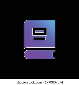 Book blue gradient vector icon