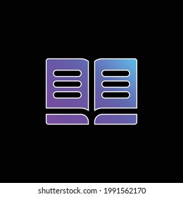 Book blue gradient vector icon