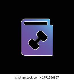 Book blue gradient vector icon