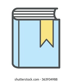 Book Bold Icon Illustration
