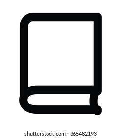 
Book Bold Line Vector Icon
