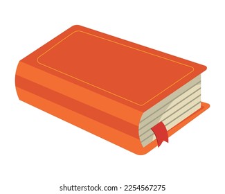 libro con marcador, icono del día del libro