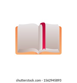 book bookmark fantasy gradient style vector illustration