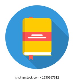 Book with Bookmark Flat Icon