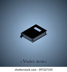 Book with bookmark icon.