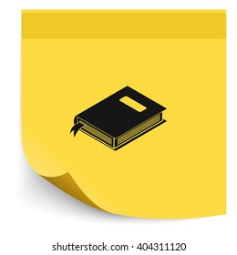 Book with bookmark icon.