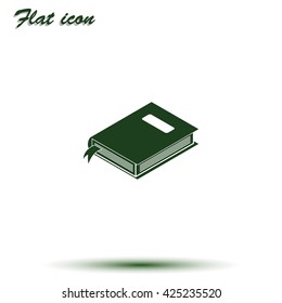 Book with bookmark icon.