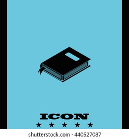 Book with bookmark icon.