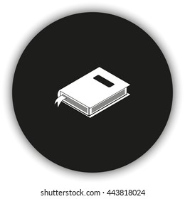 Book with bookmark icon.