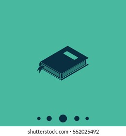 Book with bookmark icon.