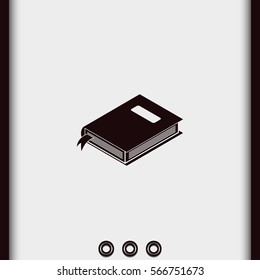 Book with bookmark icon.