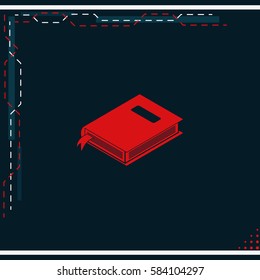 Book with bookmark icon.