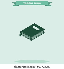 Book with bookmark icon.