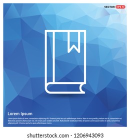 Book with bookmark icon - Free vector icon