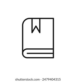Libro con ícono de marcador Ideal para lectura y Bibliotecas