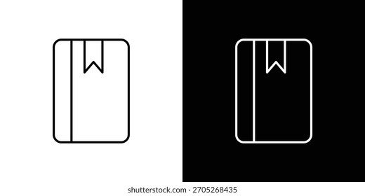 Buchlesemarkensymbol-Logo-Designs. modernes Icon Design Set