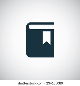 book bookmark icon on white background 